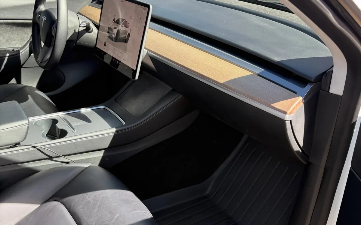 Clean Tesla Model Y interior after an interior detail